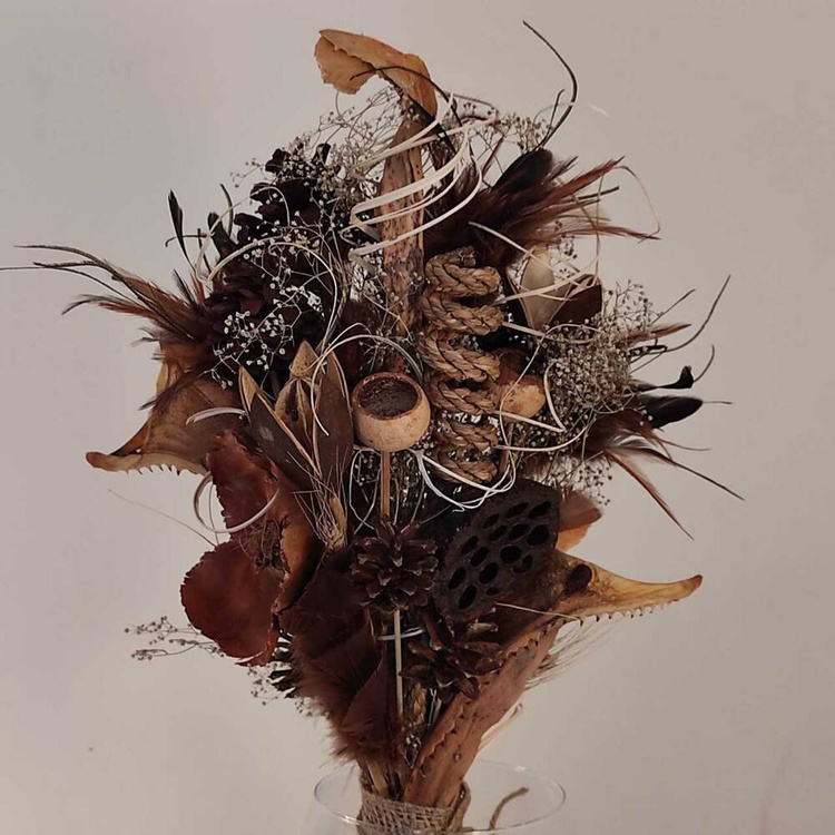 Strauß getrockneter Pflanzen 40-50 cm 
