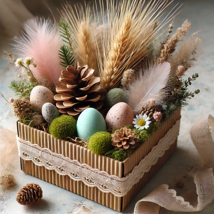 Set of dried cones: pine,pine,larch,douglas fir, beech 35-45 pcs.