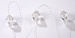 Girlande aus Diamanten 200 cm transparent