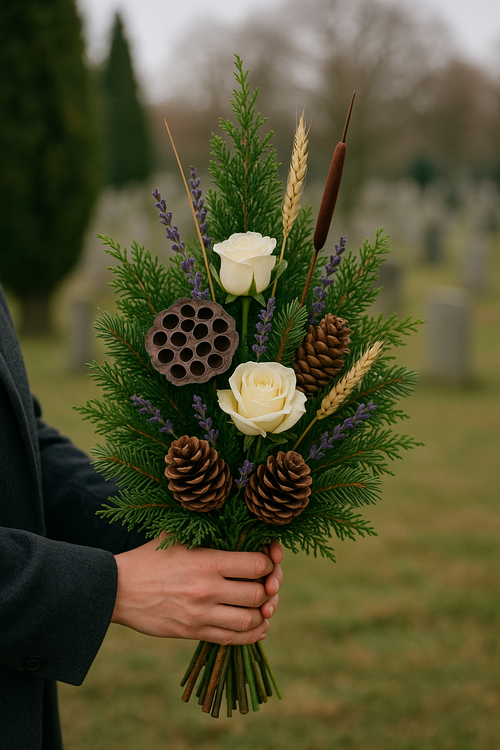 Wreath 35-40 cm purpkle