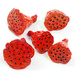 Lotos mini lackiert 12 Stck helles Rot