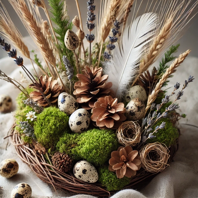 Quail blown eggs 6pcs/pkg