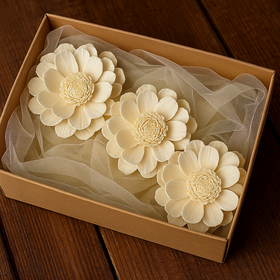 Protea flowers silver 15 cm