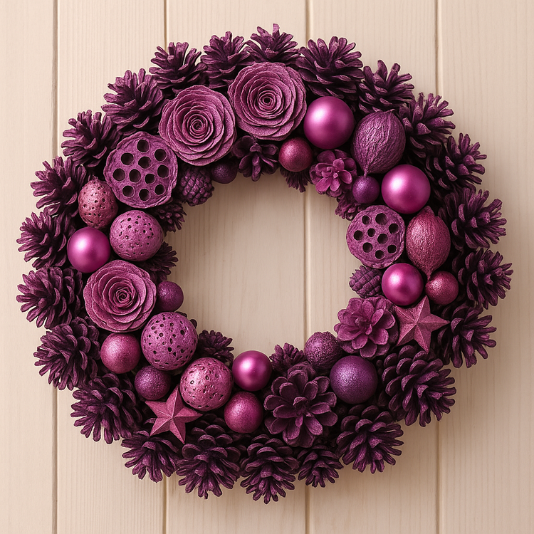 Wreath of naturalcones  ca.30cm