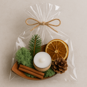 Naturalny Zestaw DIY – Łuska Kokosowa 15 cm do Aromatycznych Dekoracji