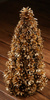 Gold holiday tree 25-30cm