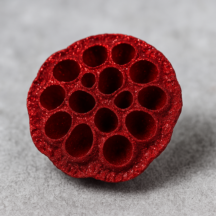 Lotus dyed diameter 6-8 cm 6 pcs/pkg red