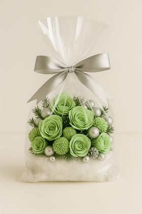 Lotus dyed diameter 6-8 cm 6 pcs/pkg black