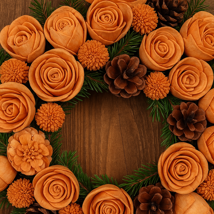 Getrocknete Salzblumen 45-50 Stück / Packung - Pfirsich