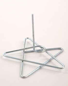 Styrofoam stand 8 cm silver
