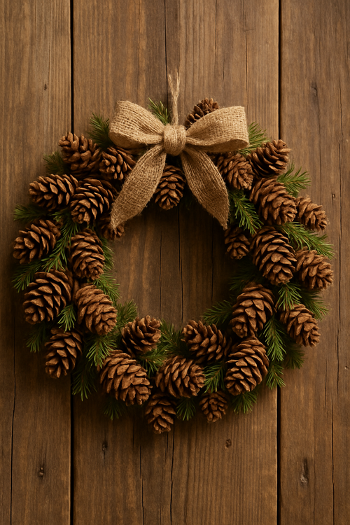 Mountain pine cone, 12 pcs/pkg, purple