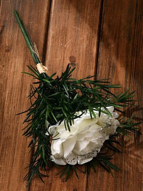 Iced rose in green ca. 30 cm