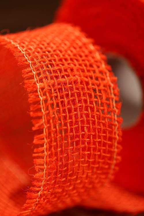 Band aus Jute 5 cm x 5 m - orange