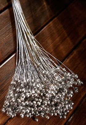 Bunch of linum, ca. 30-35 cm high, silver