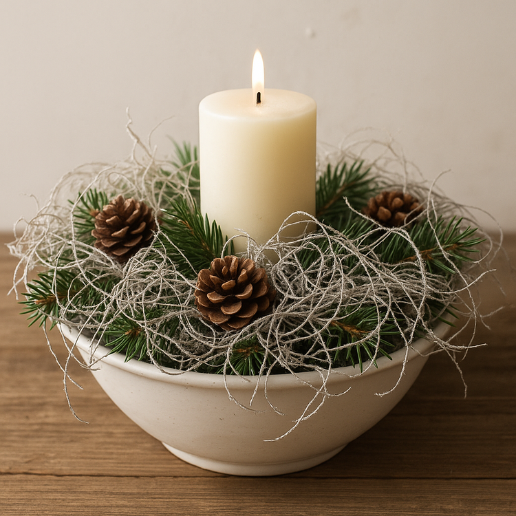 Curled moss, 30 g, bleached