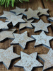 Weihnachtsdekoration aus Holz, Holzsterne 3 cm-12 St./Pack