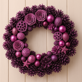 Wreath of naturalcones  ca.30cm