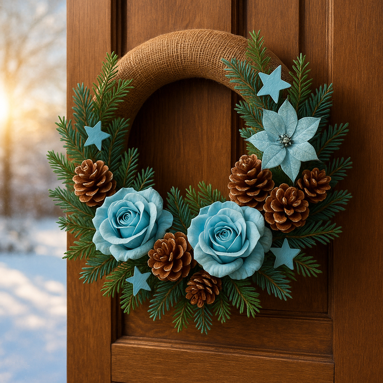 Lotus dyed diameter 6-8 cm 6 pcs/pkg black