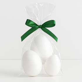Egg of styrofoam, 6 cm, 6 pcs/pkg