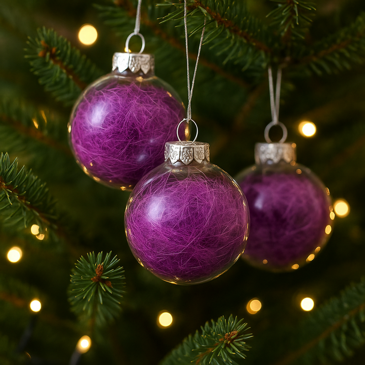 Natürliches Sisal, abgepackt, 500 g, violettt