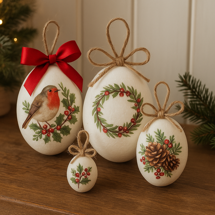 Zestawkształtek styropianowych 12/9/6 cm – do DIY, tworzenia świątecznych zawieszek