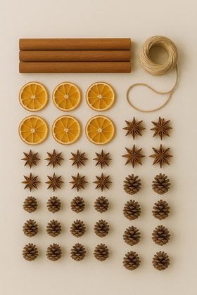 Wreath of naturalcones  ca.30cm