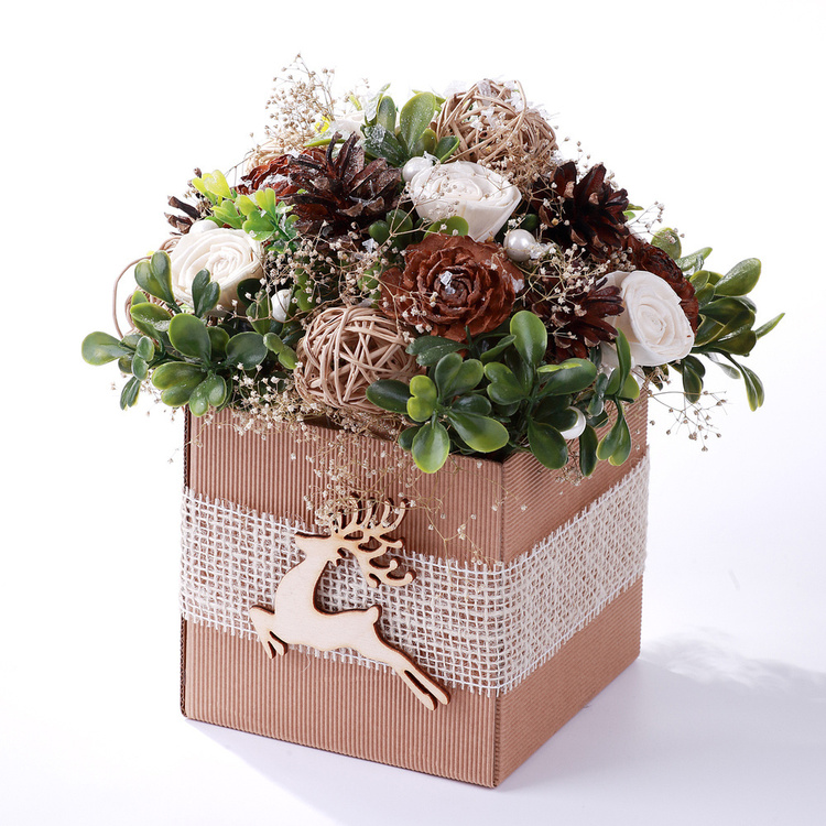 Kwiaty Shola 240 szt  Mix 10 kolorów | Dekoracyjne pudełko 20x20x10 cm 