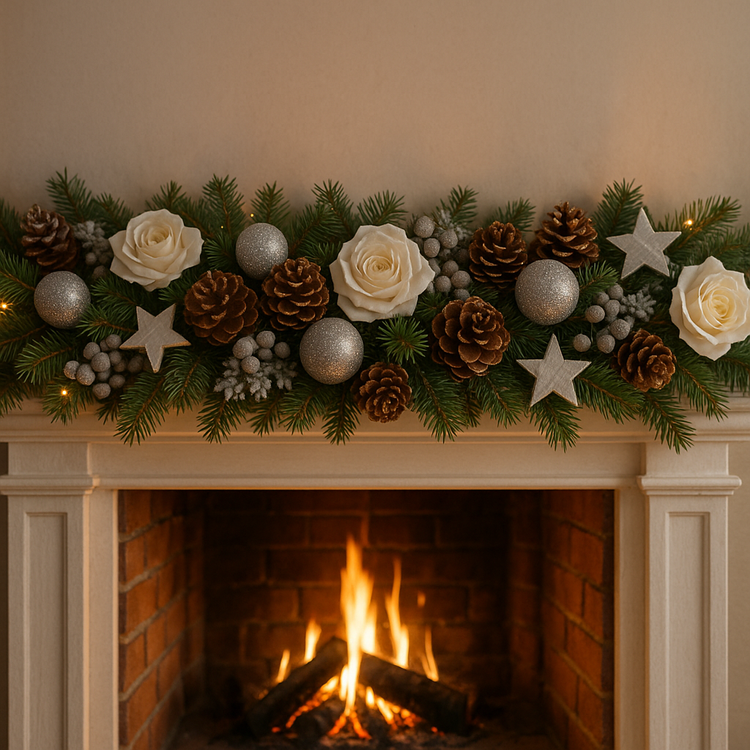 Lotod Durchmesser 6-8 cm 6 Stck silbern lackiert