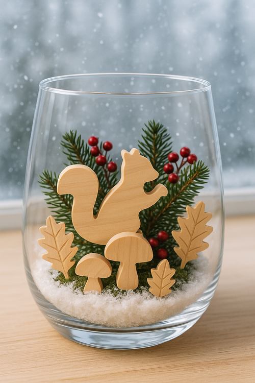 Holzblätter, 12 Stck