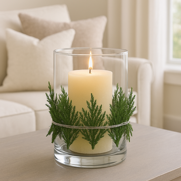 Ozdoby na święta Widłak preparowany zielony wiązka 20 cm