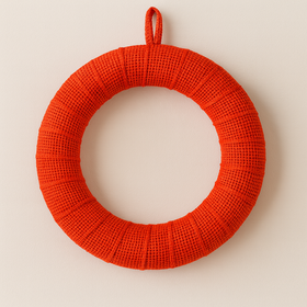 Kranz aus Jute ca. 25 cm helles Rosa