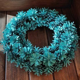 Spring jute wreath 25 cm