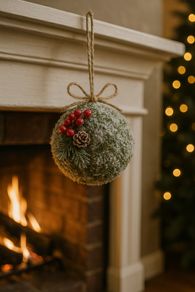 Hanger of bark, 16 cm