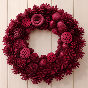 Wreath of naturalcones  ca.30cm