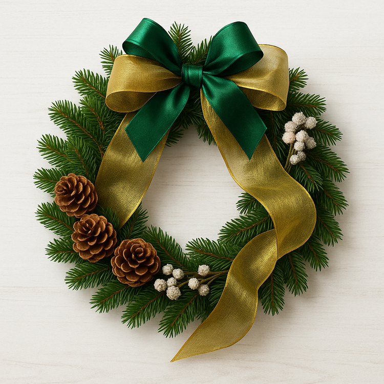 Wreath of naturalcones  ca.30cm