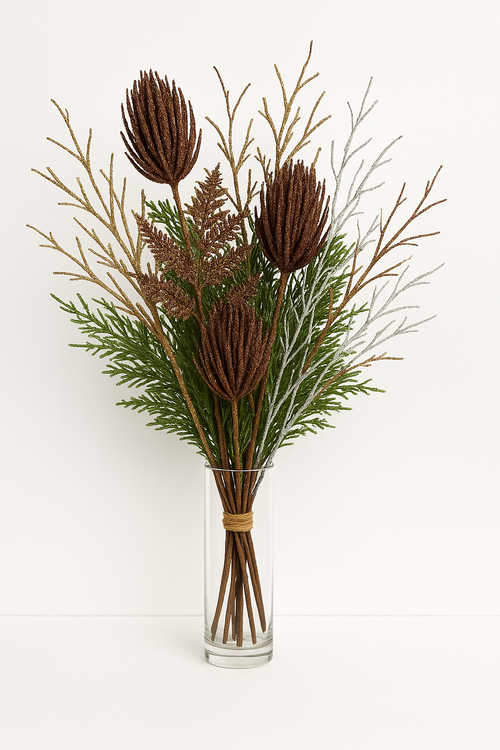 OSET WITH  BROWN 28 CM