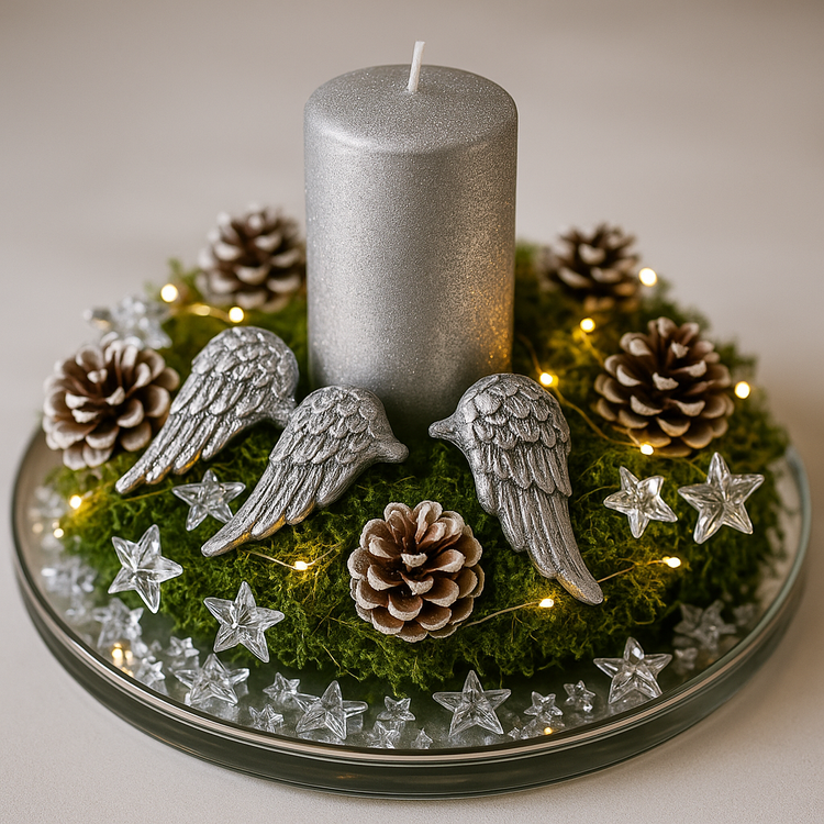 Selbstklebende antike Federn golden 4 cm 6 Stck