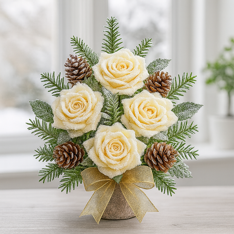 Rosenkopf Cremig 11,5 cm 3 Stk/Pkt