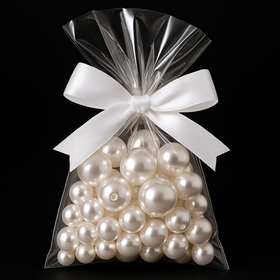 Pearls beads white 50g approx. 250 pieces