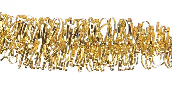Mini-garland, thickness 0.8 cm/10 m, gold