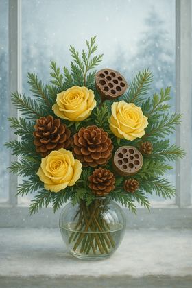 Lotus dyed diameter 6-8 cm 6 pcs/pkg black