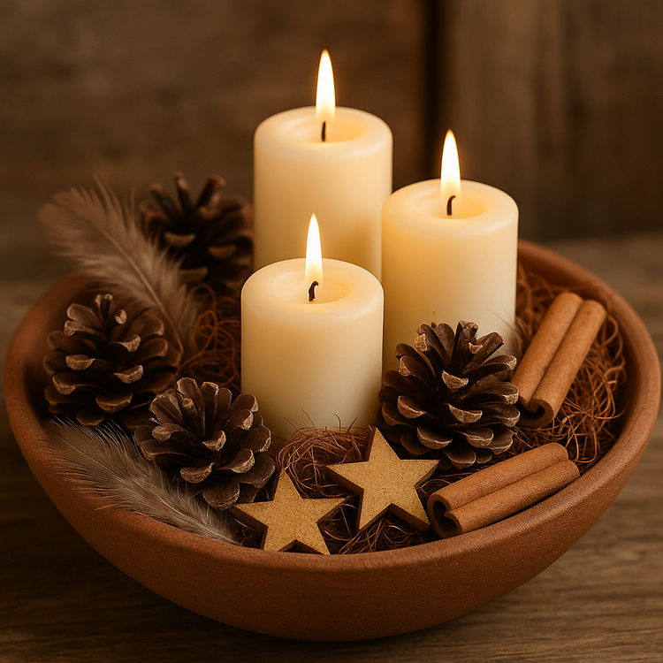 Natürliches Nest, reich ausgestattet, 10-12 cm 