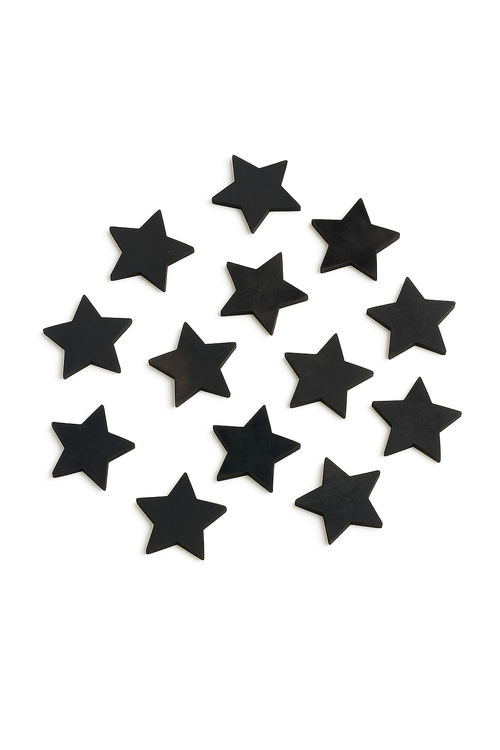 Wooden Christmas decorations, Wooden stars 3 cm-12 pcs / pack