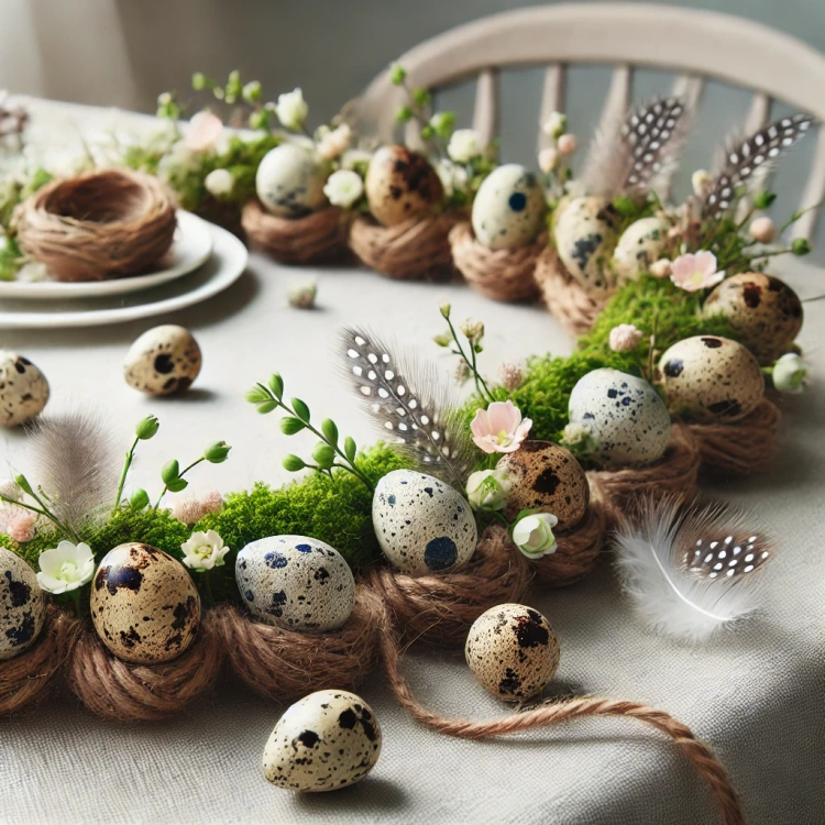 Quail blown eggs 6pcs/pkg