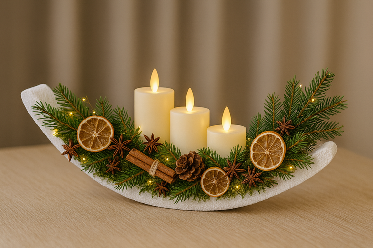 Styroporbogen 70 cm | Bogen aus Styropor 700 mm | Styroporgirlande