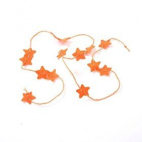 Garland stars orange 100 cm
