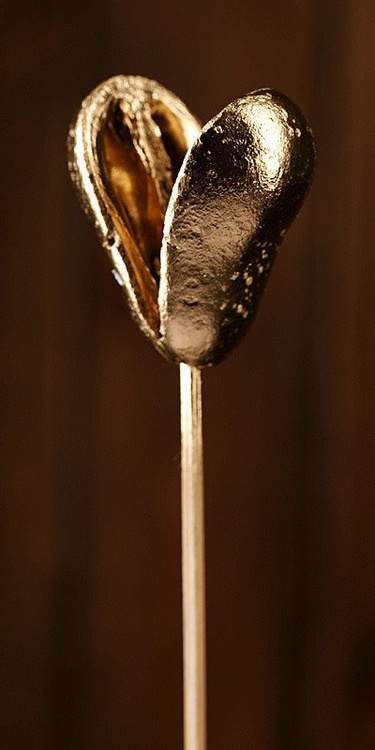 set of plants on stick- Gold
