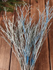 Beerenstrauß, ca. 30 cm lang, weiß und blau