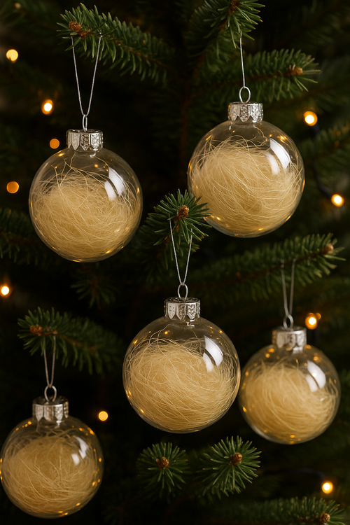 Natural sisal prepacked 50g bleached