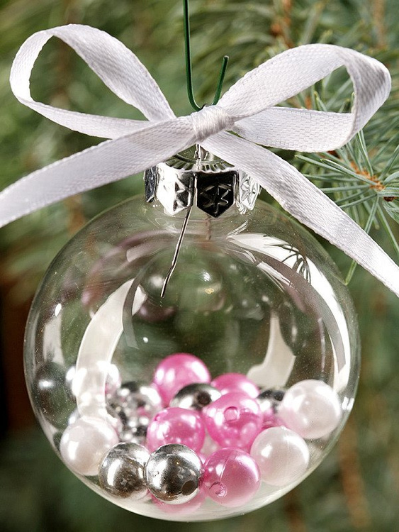 Originelles Set (K) Perlen 50 g ca. 250 Stck silbern-weiß-rosa